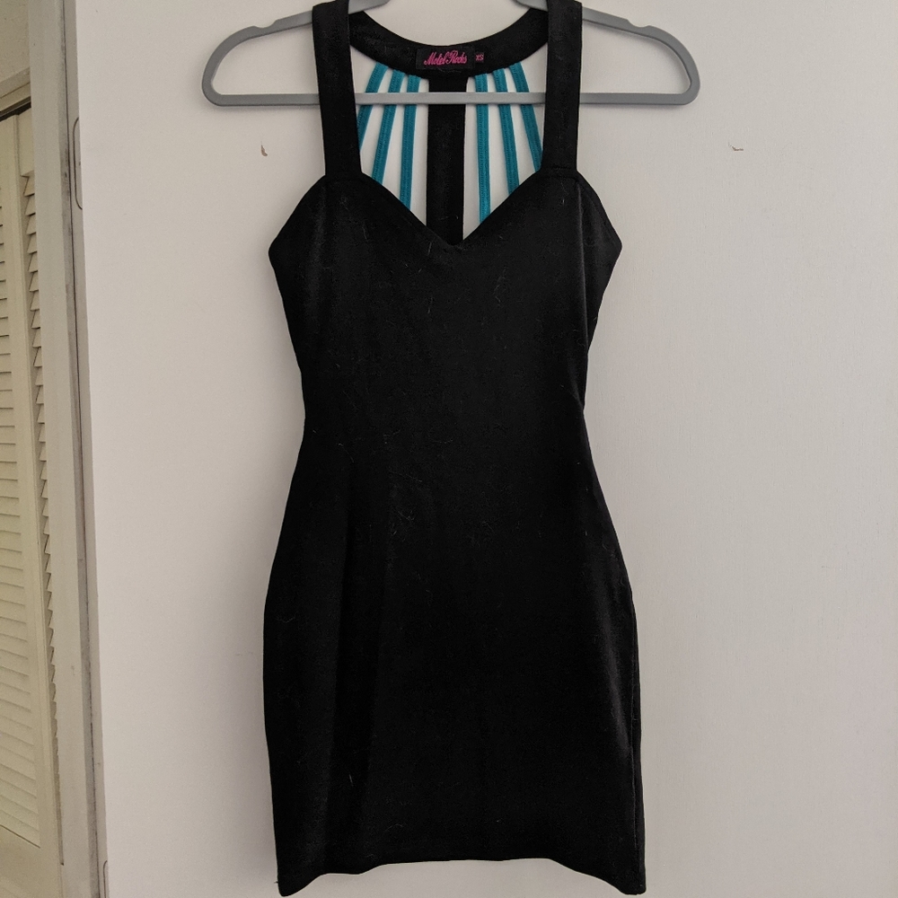 Motel Rocks Cage Back Bodycon Mini Dress